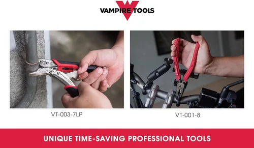 Vista 3 de VAMPLIERS Juego de alicates especiales de extracción de tornillos de 2 piezas: incluye alicates de bloqueo JAWZ de 7.5 pulgadas + alicates PRO
