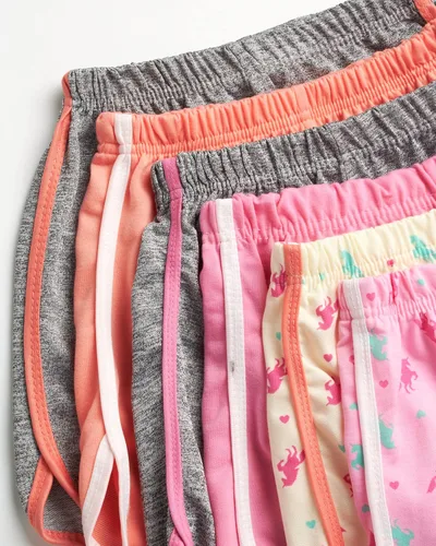 Vista 3 de Coney Island Pantalones cortos de fútbol para niñas y niñas, pantalones cortos de baloncesto para niñas, pantalones cortos de correr para niñas