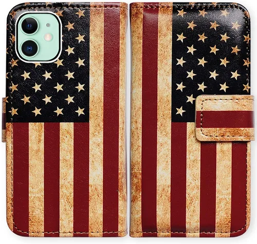 Vista 24 de Bcov - Funda para iPhone 13, funda tipo cartera de cuero verde con diseño de pájaro negro, funda con solapa y soporte con ranura para tarjetas