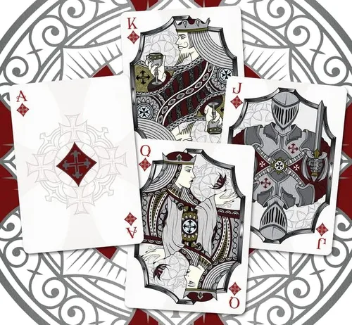 Vista 4 de Baraja de póquer especial de cartas naturales Stronghold de Gamblers Warehouse