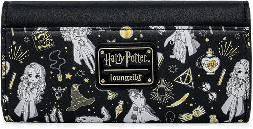 Vista 2 de Loungefly Harry Potter Magical Elements - Cartera de piel sintética con estampado Multi