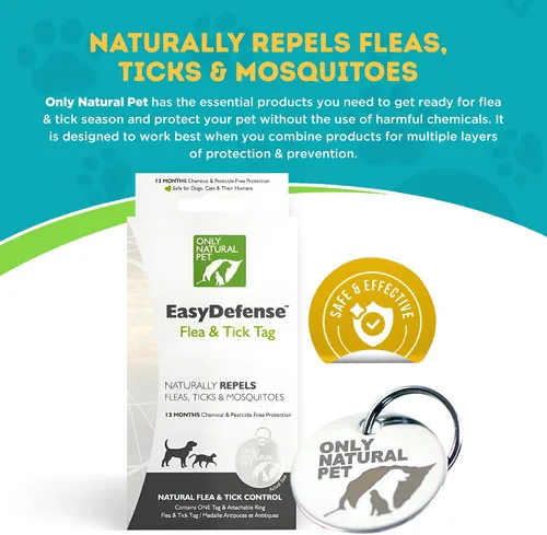 Vista 2 de Sólo Naturales Pet easydefense & de pulgas Tick etiqueta, individual