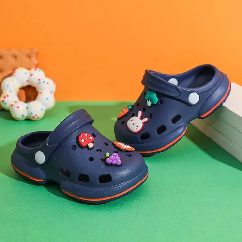 Vista 5 de KIDSUN Zuecos de jardín para niños y niñas, sandalias de agua sin cordones, ligeras, para exteriores, verano, playa, piscina