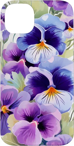 Vista 15 de Pansy Flower Pattern Floral Case for iPhone 17