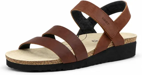 Vista 49 de Naot Kayla sandalia con taco de cuña para mujer Piel de lagarto beige