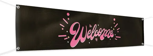 Vista 47 de Cartel de baby shower para uso en interiores y exteriores de 4 x 1 pies, pancarta grande personalizada y letreros con cuerda para colgar, telón