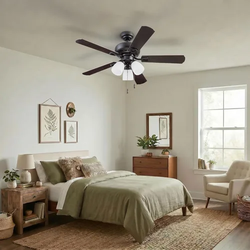 Vista 10 de Portage Bay 51442 Miller Park Ventilador de techo, 44, bronce