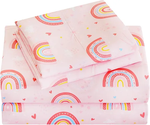 Vista 13 de Viviland 3 Pieces Boys Twin Sheets Set Kids, Baseball Printed Sheets
