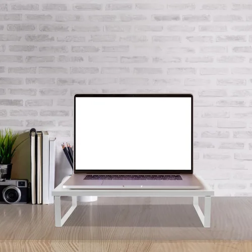 Vista 9 de ARTIBETTER Soporte elevador para monitor para escritorio con espacio de almacenamiento de 15.75 x 7.87 x 3.14 pulgadas, elevador de monitor
