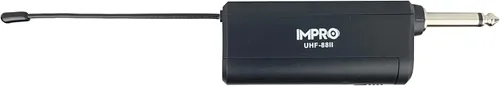 Vista 3 de ImPro UHF-88II Micrófonos inalámbricos UHF profesionales (negro) con potenciador vocal (triple, bajo, eco, control de volumen)