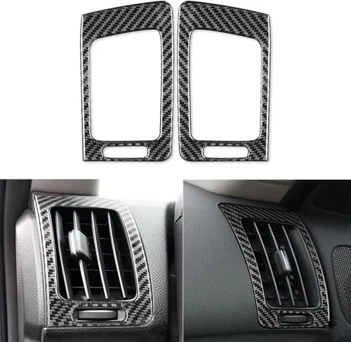 Vista 11 de 3 piezas de kit de cubiertas adhesivas de fibra de carbono para encima de la caja del guante, tiras decorativas para el copiloto, para Infiniti G37