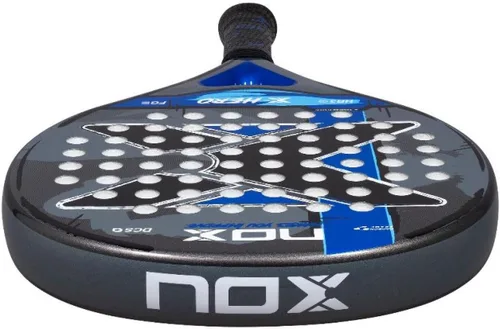 Vista 5 de NOX Padel Racket X-Hero 2026 Round Shape Pala Padel for Beginners & Intermediate Players Carbon Frame, 3K Fiber Glass Face, HR3 White Eva Core