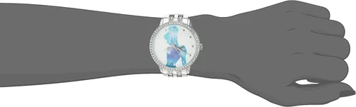 Vista 2 de Disney Reloj de pulsera analógico de cuarzo con circonita cúbica para adultos Plateado