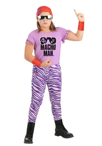 Vista 3 de Disfraz infantil WWE Madness Macho Man Multicolor