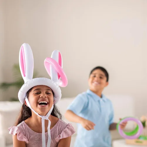 Vista 3 de Juego inflable de orejas de conejo para Pascua (5 piezas/juego)