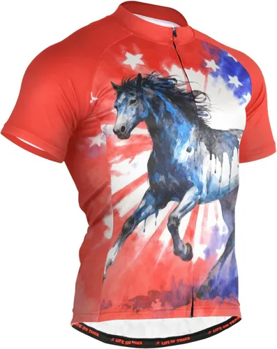 Vista 16 de Camiseta de ciclismo de manga corta para hombre Multi-Color 1