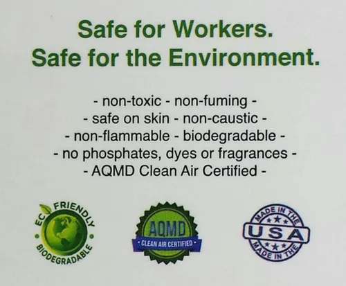 Vista 4 de Limpiador de herramientas y partes; fórmula concentrada 4X, solución de lavadora de piezas no inflamables, biodegradable, a base de agua, segura
