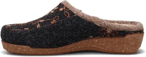 Vista 3 de Taos Zuecos Woolderness 2 para mujer, Gris