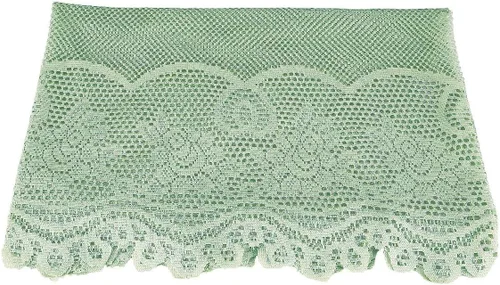 Vista 4 de Rockcloud Mantel rectangular de poliéster de 60 x 89 pulgadas para decoración de banquetes de boda, fiesta, color verde