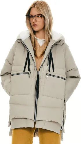Vista 6 de Orolay - Chaqueta de plumón engrosada para mujer Beige