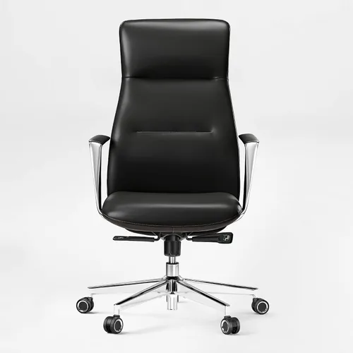 Vista 9 de EUREKA ERGONOMIC Royal Slim Silla Ejecutiva de Respaldo Alto de Cuero Negro para Oficina, Silla de Escritorio para el Hogar para Adultos, Grande