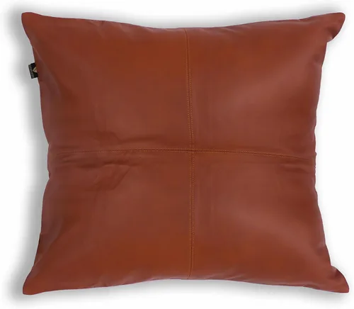 Vista 125 de Funda de almohada de cuero de cordero 100% cuero de cordero – Funda de cojín para sofá – Fundas decorativas para sala de estar y dormitorio, cuero