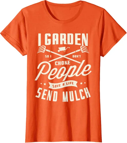 Vista 35 de I garden so I don't choke People save Life spend mulch T-Shirt, Negro