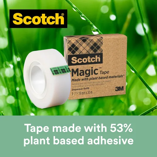 Vista 6 de Scotch Dispensador de cinta mágica - 1 dispensador C38 Scotch con 3 rollos de cinta mágica Scotch - Capacidad para cinta de hasta 0.748 in x 108.3