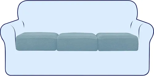 Vista 103 de subrtex Funda de Cojín Elástica Suave para Asiento de Sofá Funda Deslizable de Spandex para Silla y Sofá Adecuada para 1-2-3 Plazas Reemplazo
