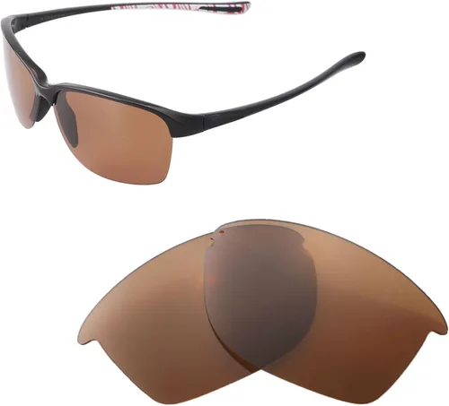 Vista 3 de Walleva Lentes de repuesto para gafas de sol Oakley Unstoppable múltiples opciones disponibles marrón polarizadas