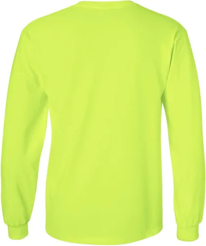 Vista 7 de Camiseta Gildan de manga larga, de algodón, con cuello redondo, para hombre