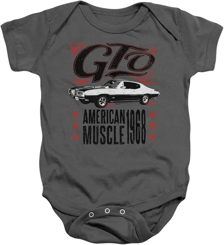 Vista 2 de Sons of Gotham Pontiac GTO Flames Baby Bodysuit