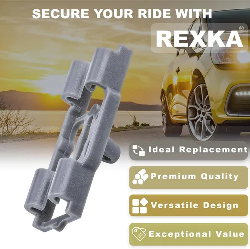Vista 4 de Rexka 10 clips de sello de puerta para BMW 51717006757 E53 E70 E65 E66 E67 7 Series X5