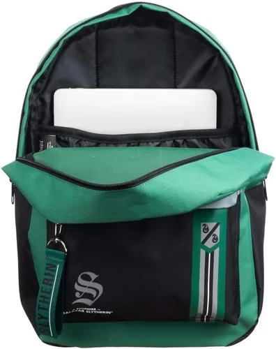 Vista 4 de Bioworld Mochila Hogwarts House de Harry Potter, Multi colorido, Slytherin