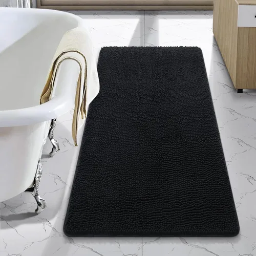 Vista 64 de LOCHAS - Alfombra de baño de lujo lanuda de 24 x 17 pulgadas, color beige