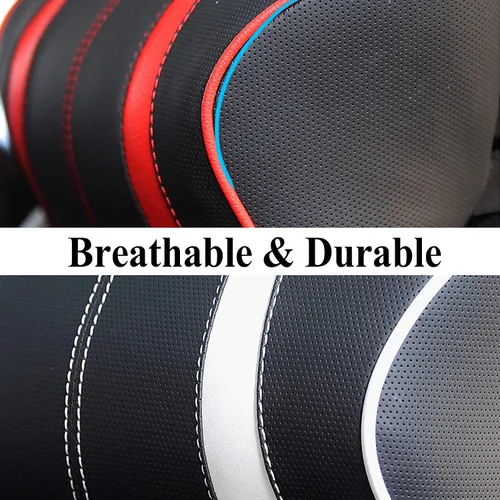 Vista 4 de Almohada de coche con asiento de espuma viscoelástica, soporte para cabeza y cuello, cojín para reposacabezas automático, silla de viaje