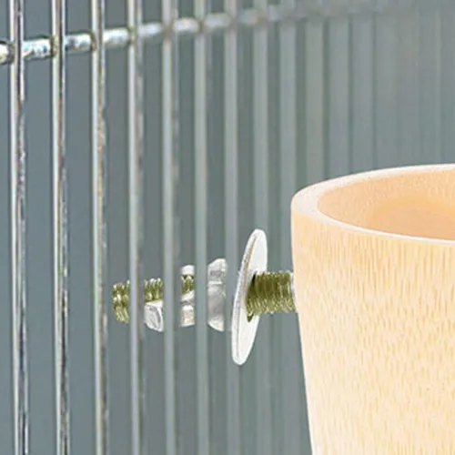 Vista 6 de Ipetboom 10 Uds. Accesorios de tornillo para jaula de pájaros, tuerca de tornillo con juntas, jaula para pájaros, soporte para pájaros, accesorios