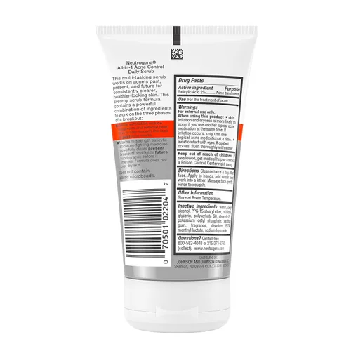 Vista 7 de Neutrogena Exfoliante facial diario todo en 1 para exfoliar y tratar el acné, tratamiento de acné con ácido salicílico, 4.2 onzas líquidas