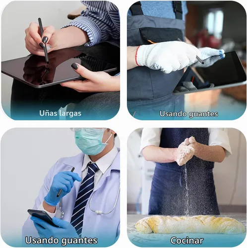 Vista 5 de Lápiz óptico con ranura para bolígrafo para pantallas táctiles, lápiz capacitivo universal de alta precisión para iPad, iPhone, tabletas, Samsung