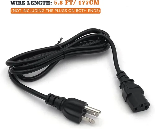 Vista 5 de YAOAWE Cable de alimentación de repuesto para parrilla de pellets para Traeger, cable de alimentación de parrilla de interior compatible con Traeger