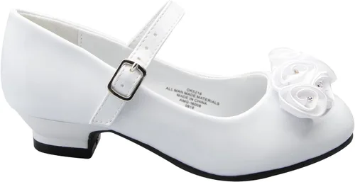 Vista 2 de Zapatos Mary Jane con bonitas rosetas enrolladas de satén de charol