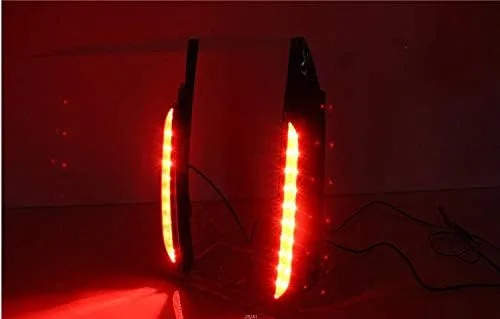 Vista 6 de Luz trasera del pilar del tronco del LED Freno de la columna de la lámpara LED Freno/Luz de conducción Reemplazo para Toyota Fortuner 2015-2017