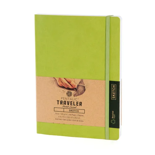 Vista 9 de Cuaderno de bocetos Travelers Dot Grid Pentalic Art, libre de ácidos