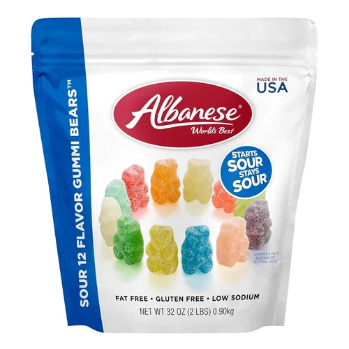 Vista 11 de Albanese - Gomitas de anillos de melocotón, 4.5 libras de caramelo