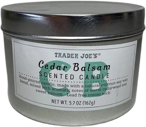 Vista 4 de Trader Joe's - Vela perfumada de bálsamo de cedro, 5.7 onzas (paquete de 2)