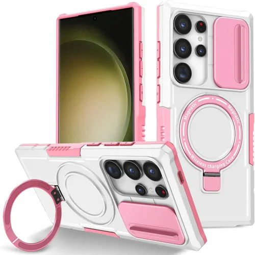 Vista 33 de Funda magnética para Samsung Galaxy Note 20 Ultra, soporte para teléfono, funda protectora mate a prueba de golpes, funda protectora para teléfono