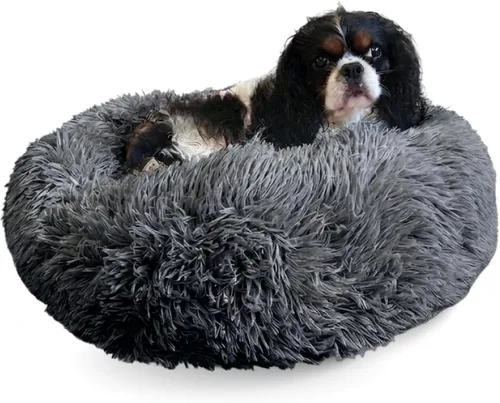 Vista 9 de Active Pets Cama Premium para Perros Pequeños en Forma de Dona, Se Adapta a Perros de Hasta 45 Libras, Funda Removible y Cojín Lavable, Felpa