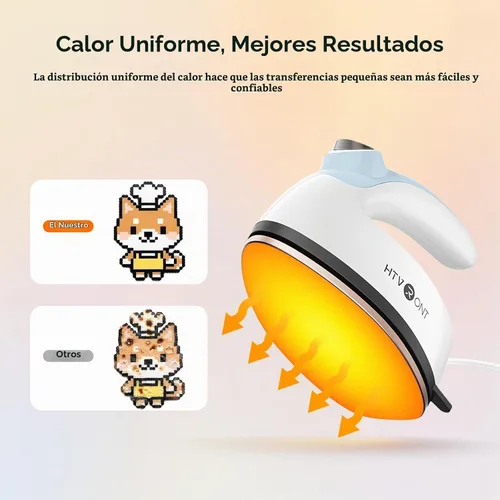 Vista 3 de HTVRONT Mini plancha para manualidades – Hierro pequeño de hierro para Burbuja azul