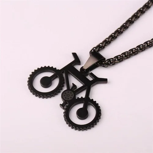 Vista 5 de U7 Punk Necklaces Stainless Steel 18K Gold Plated Large Hip Hop DaggerKnifeSwordSteampunk GearLarge Razor Blade Pendant Necklace for Men Women