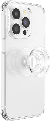Vista 2 de Agarre para teléfono PopSockets con soporte expansible, agarre adhesivo - Transparente